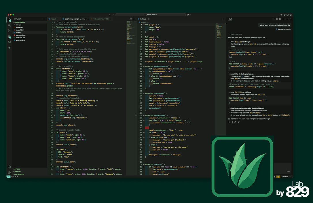 Aloe Theme promotional screenshot showing dark green VS Code interface